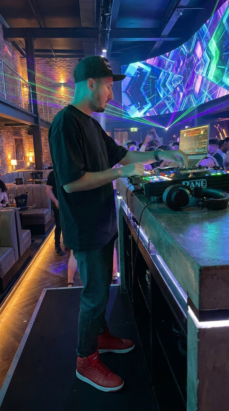 KD ESCAPE beim Auflegen im Club